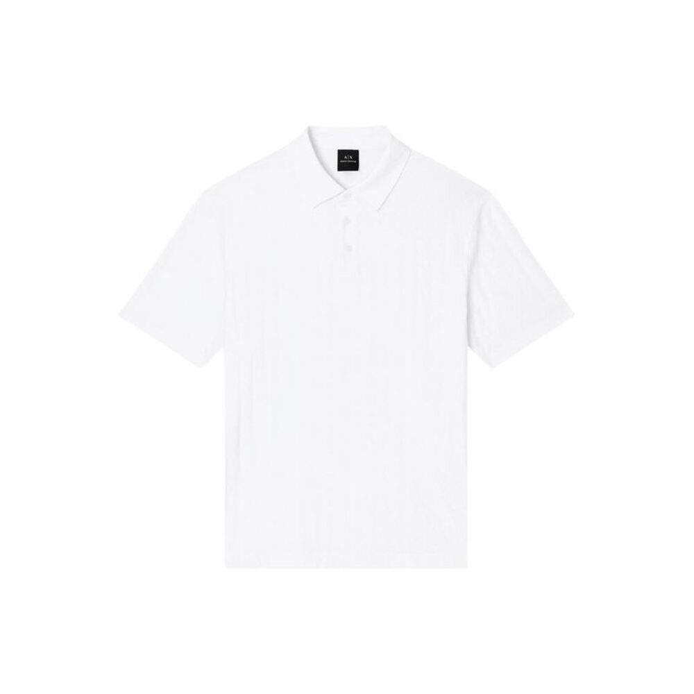 Armani Exchange White Cotton Polo Men's Shirt